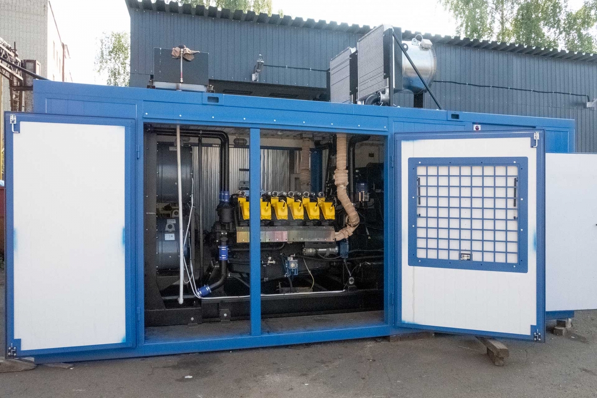 газопоршневая электростанция  315 кВт в контейнере 