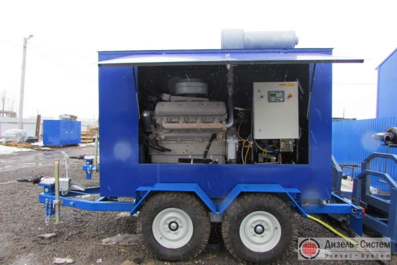 Дизель-генератор ЭСД-250-Т400-1РК на шасси прицепа